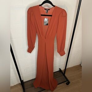 Forever 21 NWT Burnt Orange Dress - Size: M